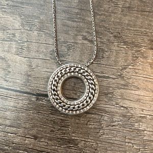 Brighton circle chain link pendant necklace